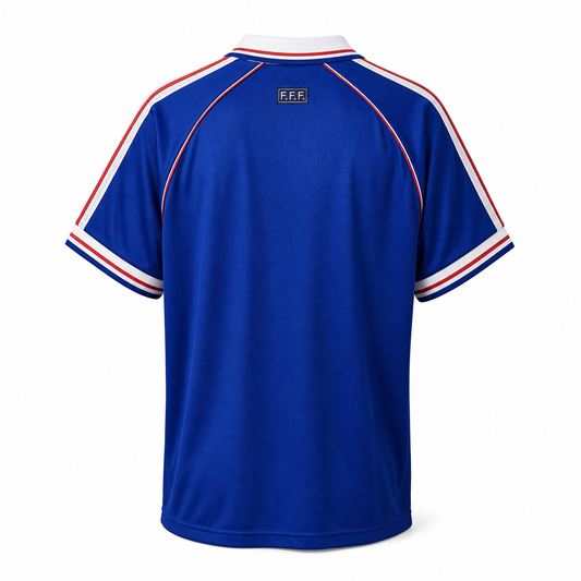 France 1998 home retro football shirt – back view