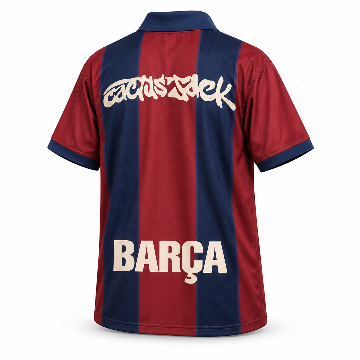 Barcelona x Travis Scott football shirt – back view