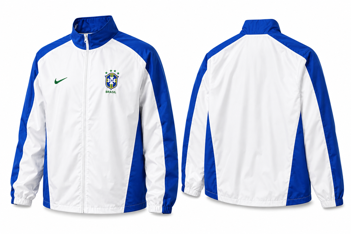 Brazil 1998/99 inspired retro windbreaker – front and back view