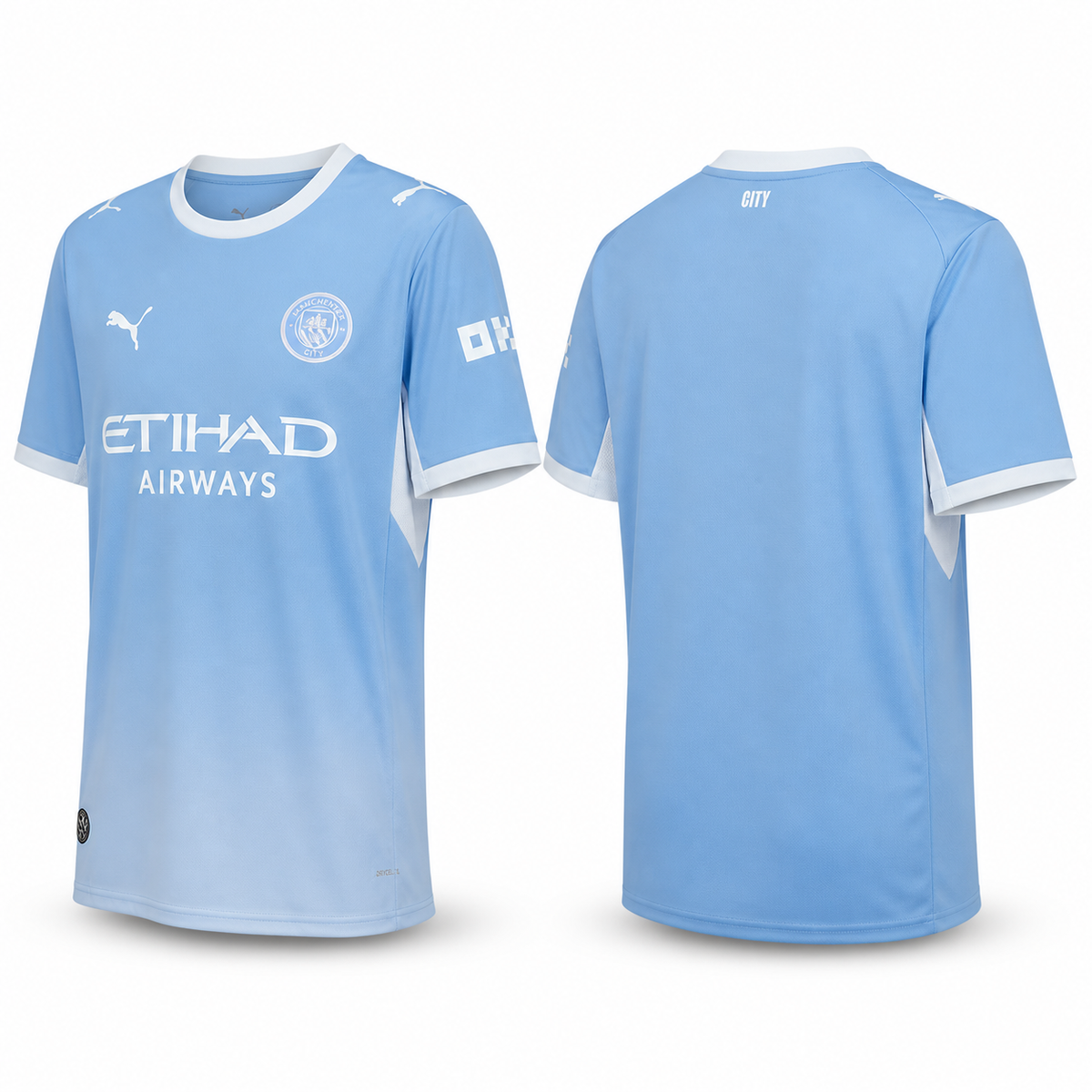 Manchester City 2026/27 Home football shirt – front and back