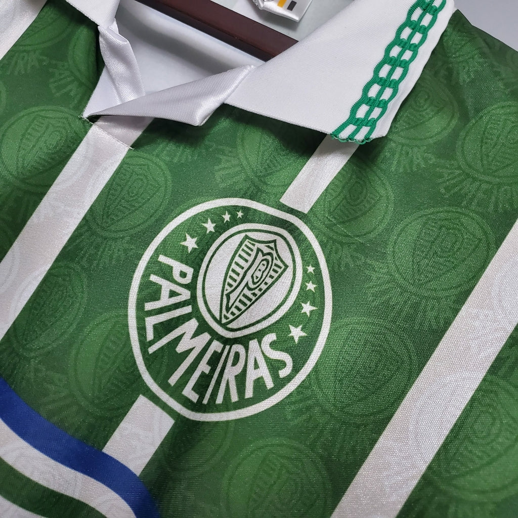 Palmeiras 1994 Home football shirt – crest and collar detail