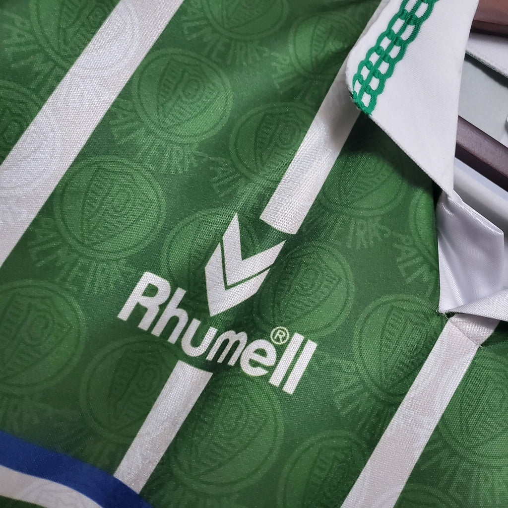 Palmeiras 1994 Home football shirt – Rhumell logo and patterned fabric detail