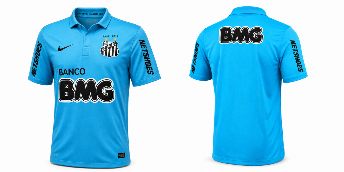 Santos 2012/13 Third football shirt – front and back view